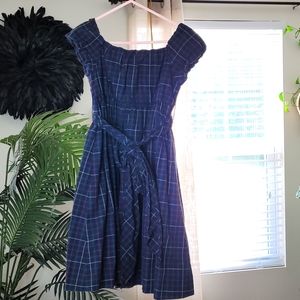 Ralph Lauren Navy Plaid dress size 5